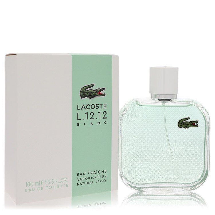 Lacoste L.12.12 Blanc Eau Fraiche By for Eau De Toilette for Men 3.4 Oz (101 ml)