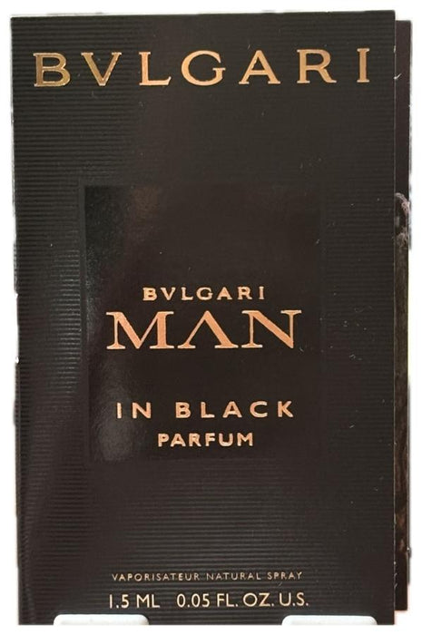 Bvlgari Man In Black Parfum Spray for Men 0.05 Oz Vial