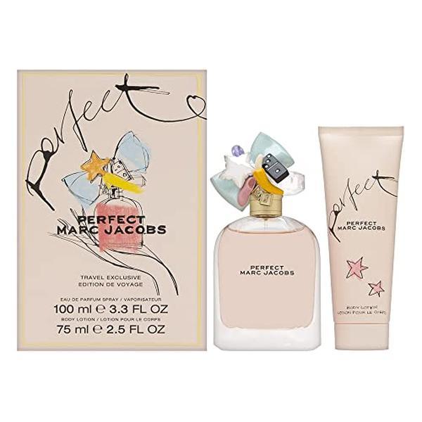 Marc Jacobs Perfect Eau De Parfum Spray 3.4 OZ & BODY LOTION 2.5 OZ for Women