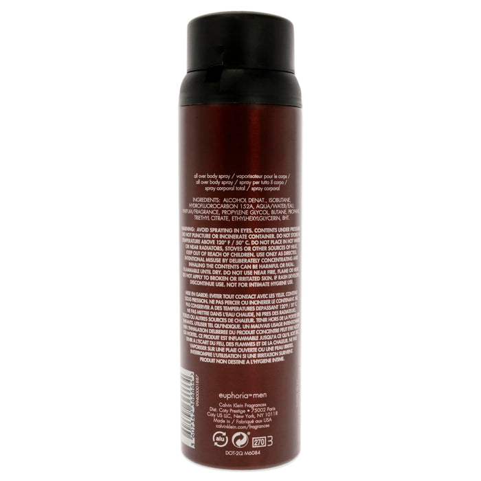 Calvin Klein Euphoria For Men Body Spray 5.1 Oz