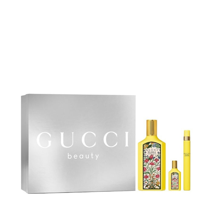 Gucci Flora Gorgeous Orchid 3-Piece Gift Set for Women, 3.3 Oz EDP, 0.33 Oz EDP and 0.16 Oz EDP