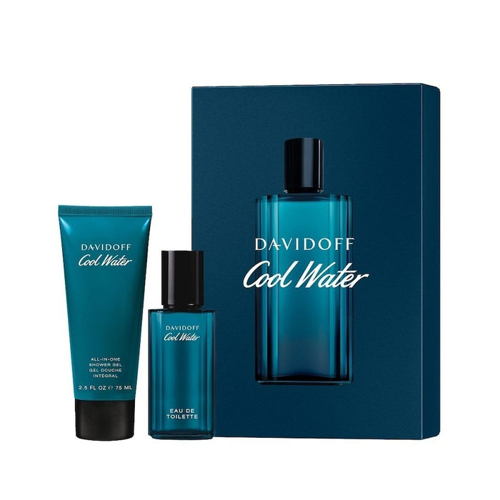 Davidoff Cool Water 2-Piece Gift Set for Men, 1.35 Oz EDT and Shower Gel