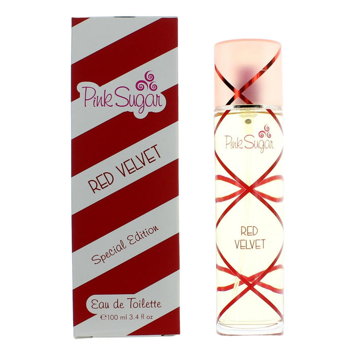 Aquolina Pink Sugar Red Velvet for Eau De Toilette for Women 3.4 Oz (100 ml)