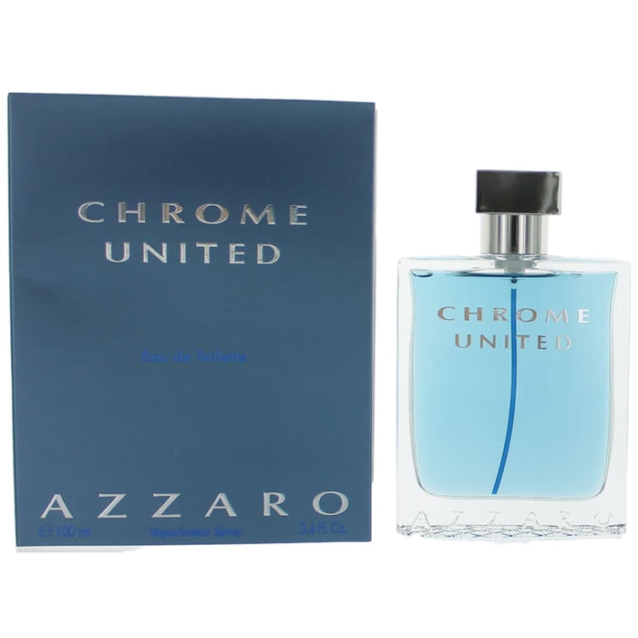 Azzaro Chrome United Eau De Toilette Spray for Men 3.4 Oz