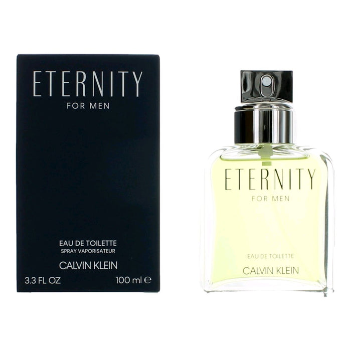 Calvin Klein Eternity Eau De Toilette Spray for Men 3.4 Oz