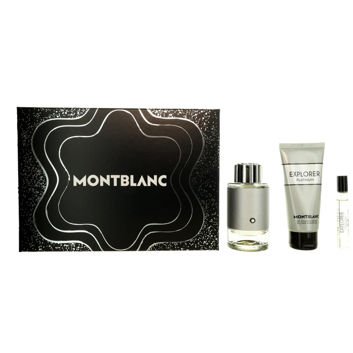 MONT BLANC EXPLORER PLATINUM 3.4 EDP M + 3.4 SH/G + 7.5ml (123992)