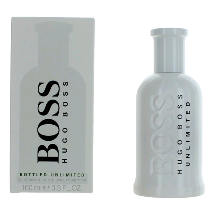 Hugo Boss Mens Bottled Unlimited for Him - Rose - One Size Eau De Toilette 3.4 Oz (100 ml)