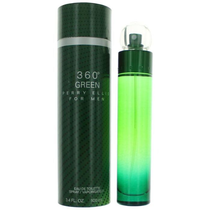 Perry Ellis 360 Green Eau De Toilette Spray For Men 3.4 Oz