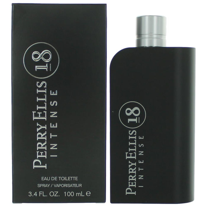 Perry Ellis 18 Intense Eau De Toilette Spray For Men 3.4 Oz
