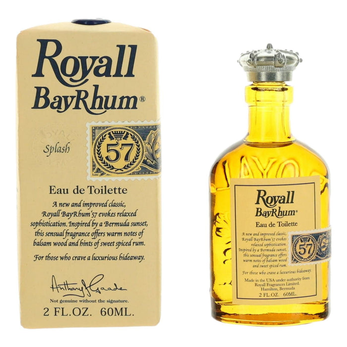 Royall Fragrances Royall BayRhum All Purpose Lotion Splash for Men 2 Oz