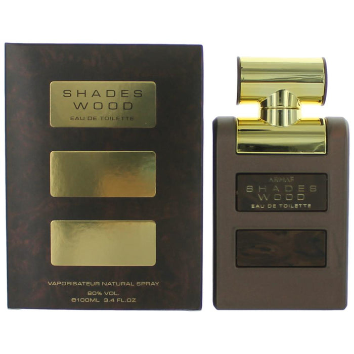 Armaf Shades Wood Eau De Toilette Spray for Men 3.4 Oz