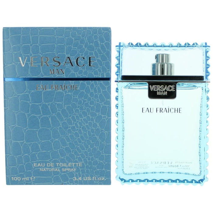 Versace Man Eau Fraiche Eau De Toilette For Men 3.3 Oz