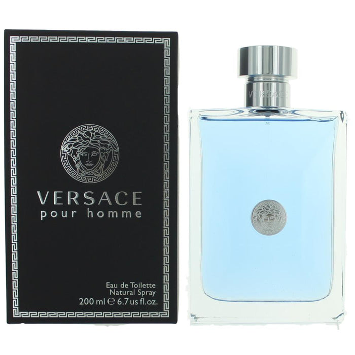 Versace Pour Homme Eau De Toilette Spray for Men 6.7 Oz