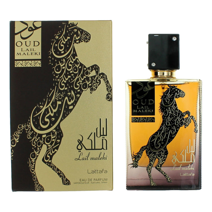 Lattafa Oud Lail Maleki Unisex Eau De Parfum Spray 3.4 Oz