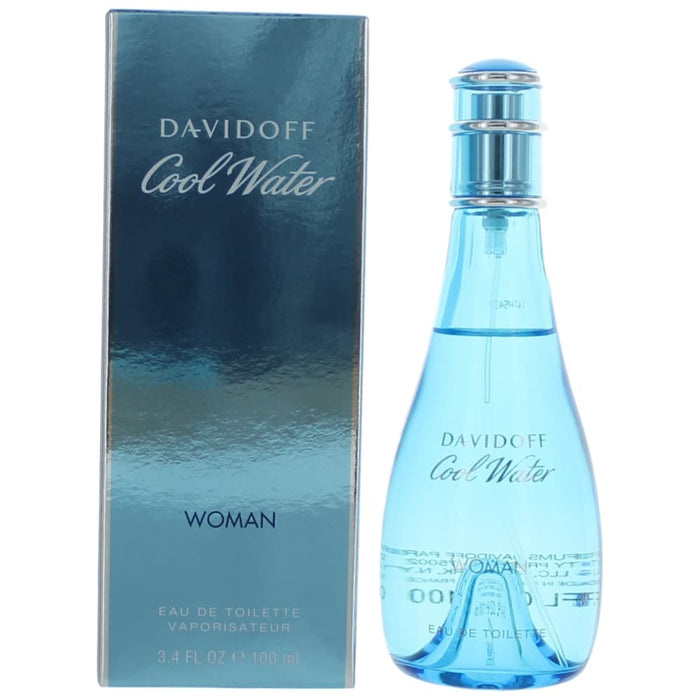 Davidoff Cool Water Eau De Toilette Spray for Women 3.4 Oz