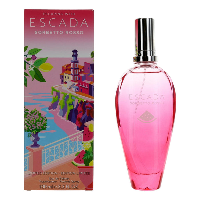 Escada Sorbetto Rosso Eau De Toilette Spray For Women 3.4 Oz