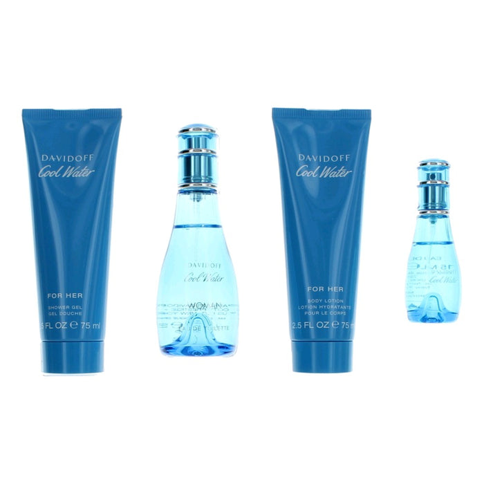 Davidoff Cool Water 4 Piece Gift Set for Women