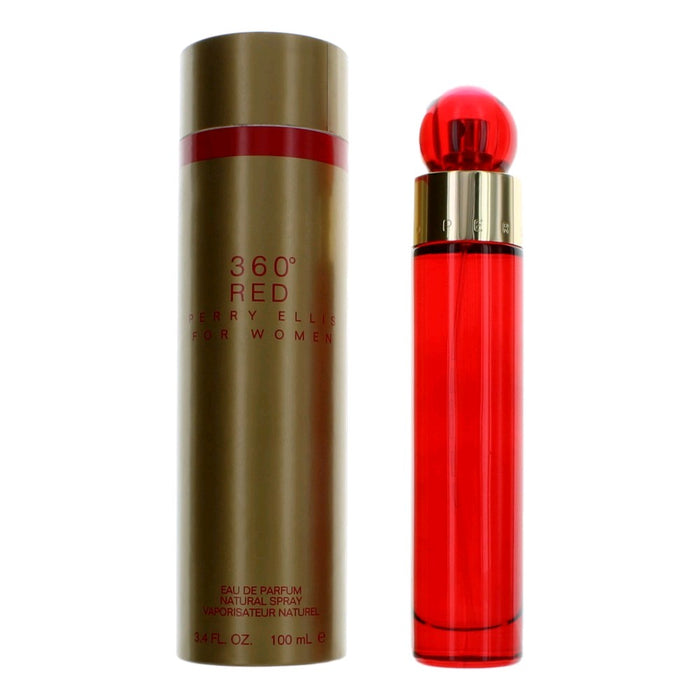 Perry Ellis 360 Red Eau De Parfum Spray For Women 3.4 Oz