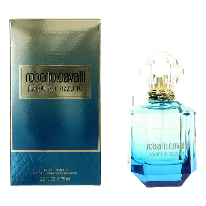 Roberto Cavalli Paradiso Azzurro Eau de Parfum Spray for Women 2.5 Oz