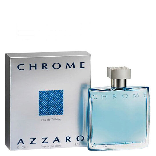 Azzaro Chrome Eau de Toilette Spray for Men 3.3 Oz